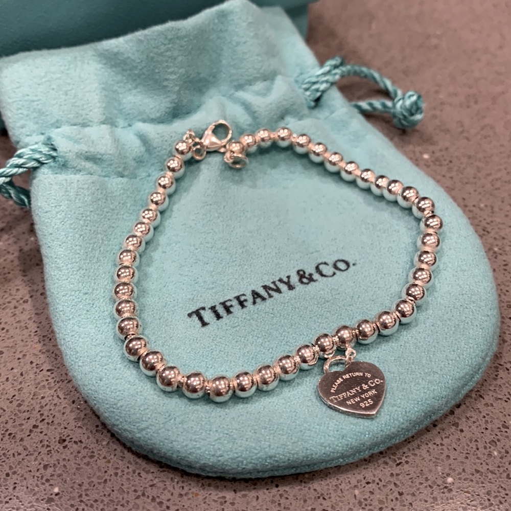 Tiffany & Co. Heart Tag Bead Bracelet